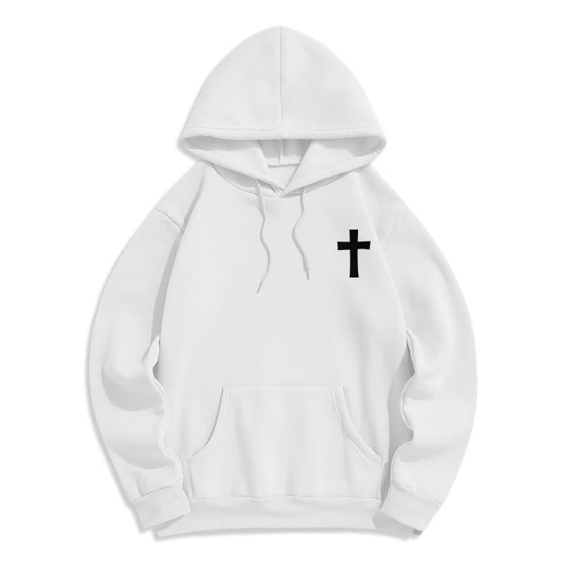 Christianartworkshop Why Worry When I Have Jesus Oversized Pullover Hoodie - image 2