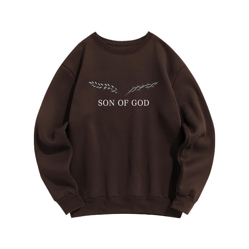 Christianartworkshop Son Of God Thorn Branch Light Blue Crewneck Sweatshirt - image 14