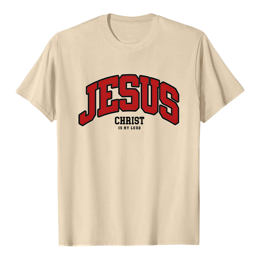 Christianartworkshop Bold Declaration 'Jesus Christ Is My Lord' Christian T-Shirt - Beige - 2XL - image 7