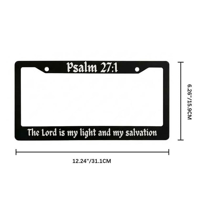 Christianartworkshop Psalm 18:32 Scripture Metal Car Frame: Emblem of Abiding Heavenly Strength - image 9