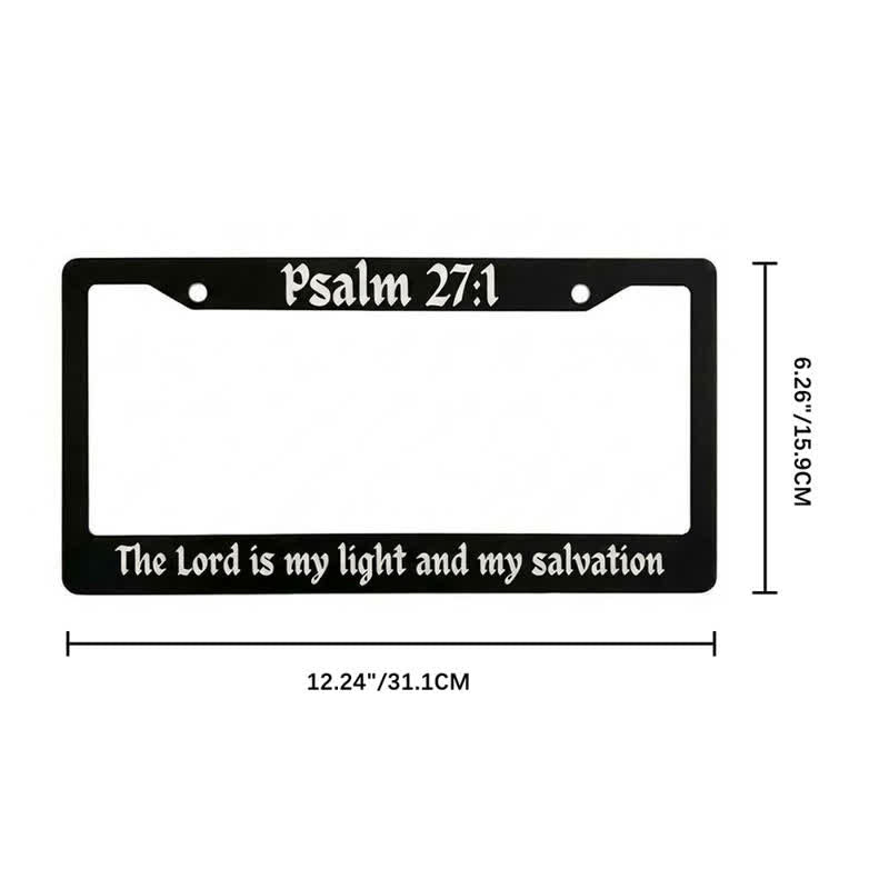 Christianartworkshop Psalm 18:32 Scripture Metal Car Frame: Emblem of Abiding Heavenly Strength - image 10