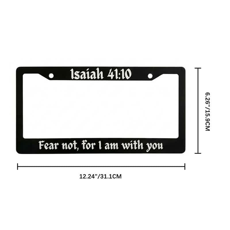 Christianartworkshop Psalm 18:32 Scripture Metal Car Frame: Emblem of Abiding Heavenly Strength - image 11