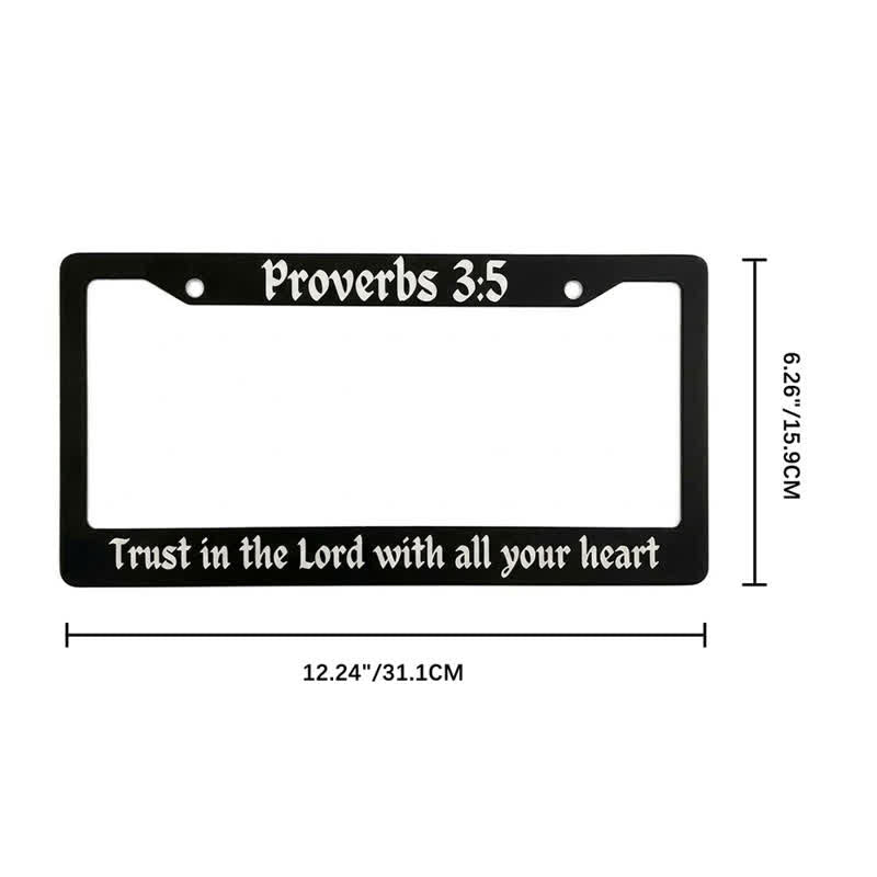 Christianartworkshop Psalm 18:32 Scripture Metal Car Frame: Emblem of Abiding Heavenly Strength - image 13