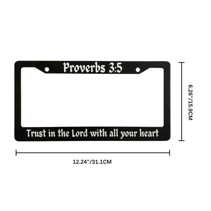 Christianartworkshop Psalm 18:32 Scripture Metal Car Frame: Emblem of Abiding Heavenly Strength - image 13
