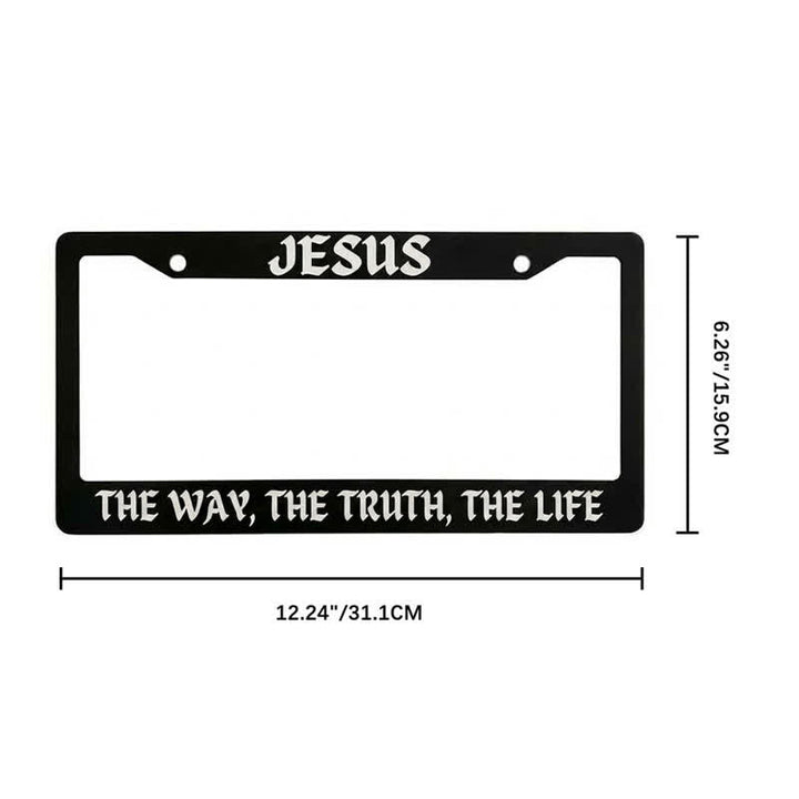 Christianartworkshop Psalm 18:32 Scripture Metal Car Frame: Emblem of Abiding Heavenly Strength - image 18