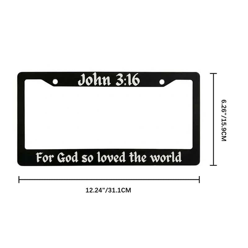 Christianartworkshop Psalm 18:32 Scripture Metal Car Frame: Emblem of Abiding Heavenly Strength - image 23