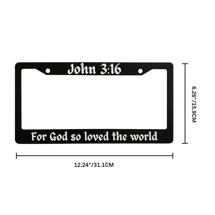 Christianartworkshop Psalm 18:32 Scripture Metal Car Frame: Emblem of Abiding Heavenly Strength - image 23