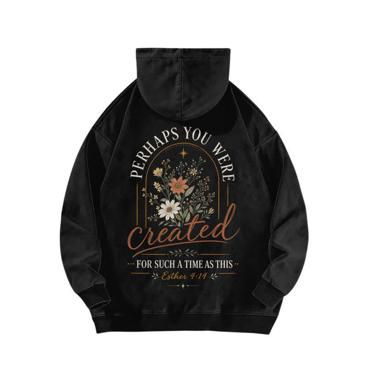 Christianartworkshop For Such A Time As This Floral Washed Hoodie - image 4