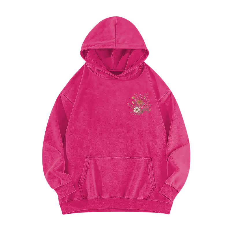 Christianartworkshop For Such A Time As This Floral Washed Hoodie - image 14