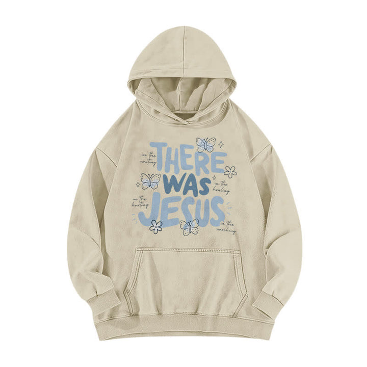 Christianartworkshop There Was Jesus Butterfly Bloom Washed Hoodie - Apricot - 5XL - image 2
