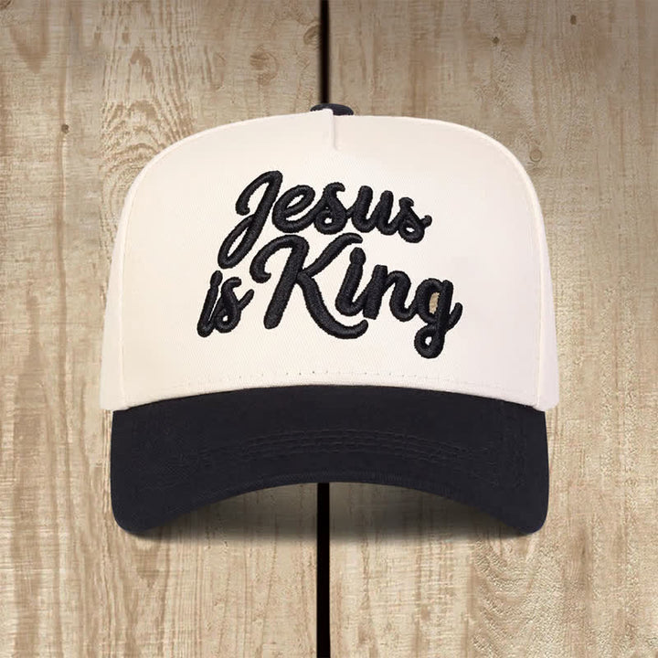 Christianartworkshop Color Block Faith Statement Baseball Hat: Token of Gentle Sacred Daily Witness - Black - image 0