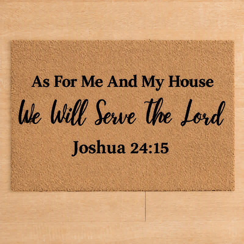 Christianartworkshop Plain Text Faith Verse Artificial Coir Doormat - image 3