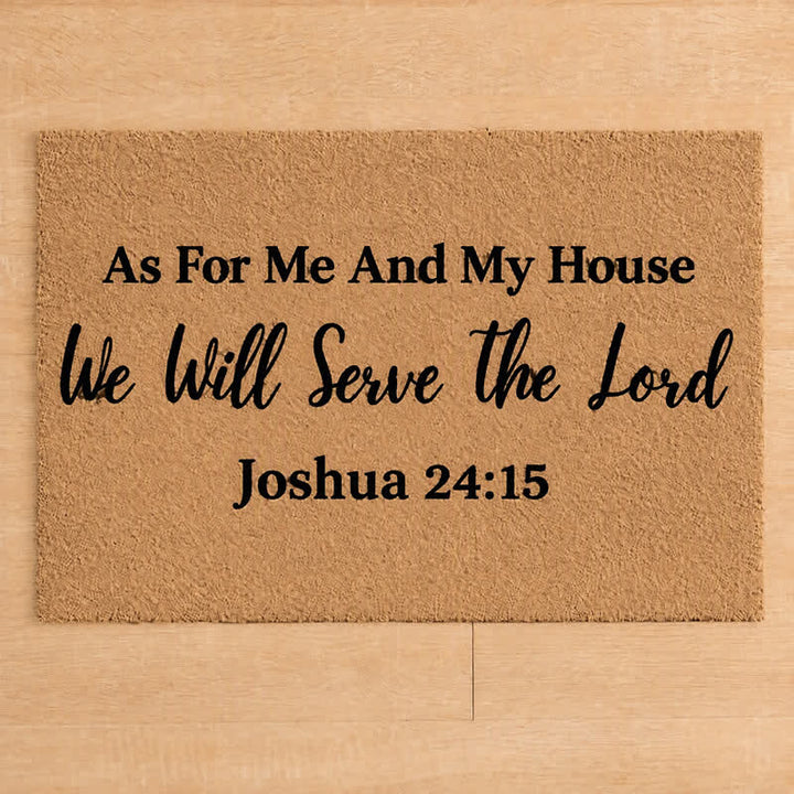 Christianartworkshop Plain Text Faith Verse Artificial Coir Doormat - image 3