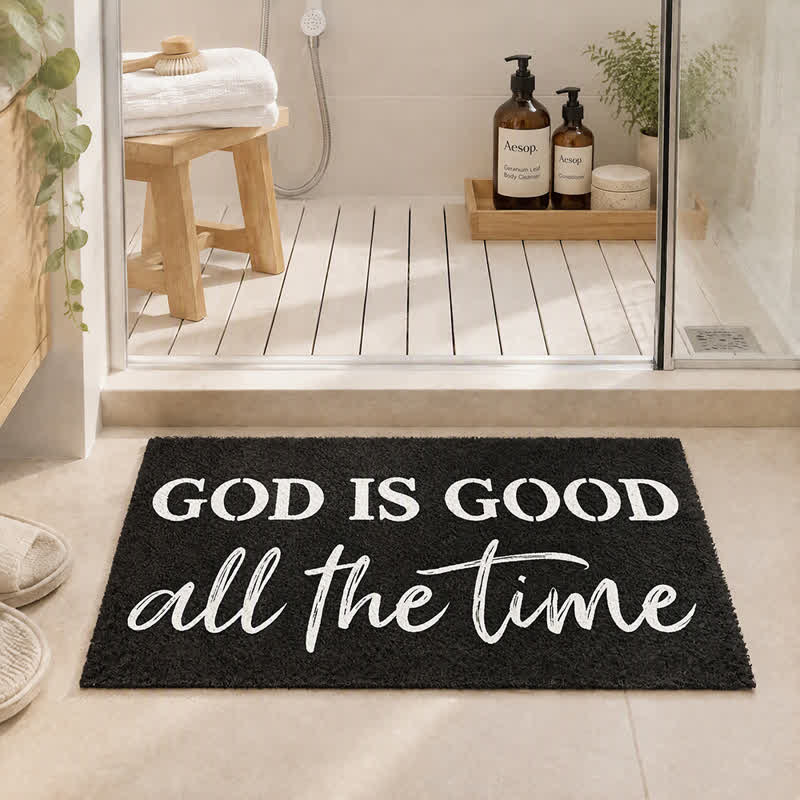 Christianartworkshop Modern Rustic Faith Quote Artificial Coir Doormat - image 1