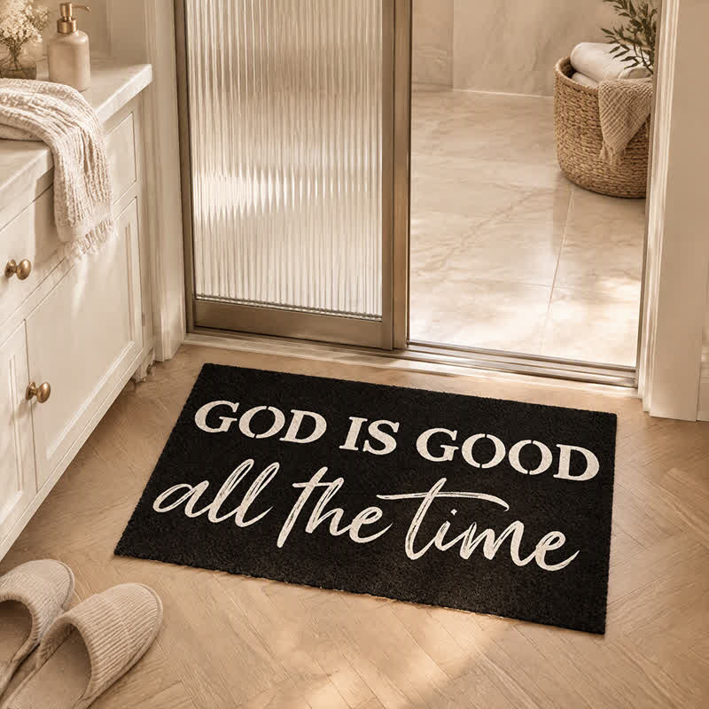 Christianartworkshop Modern Rustic Faith Quote Artificial Coir Doormat - image 0