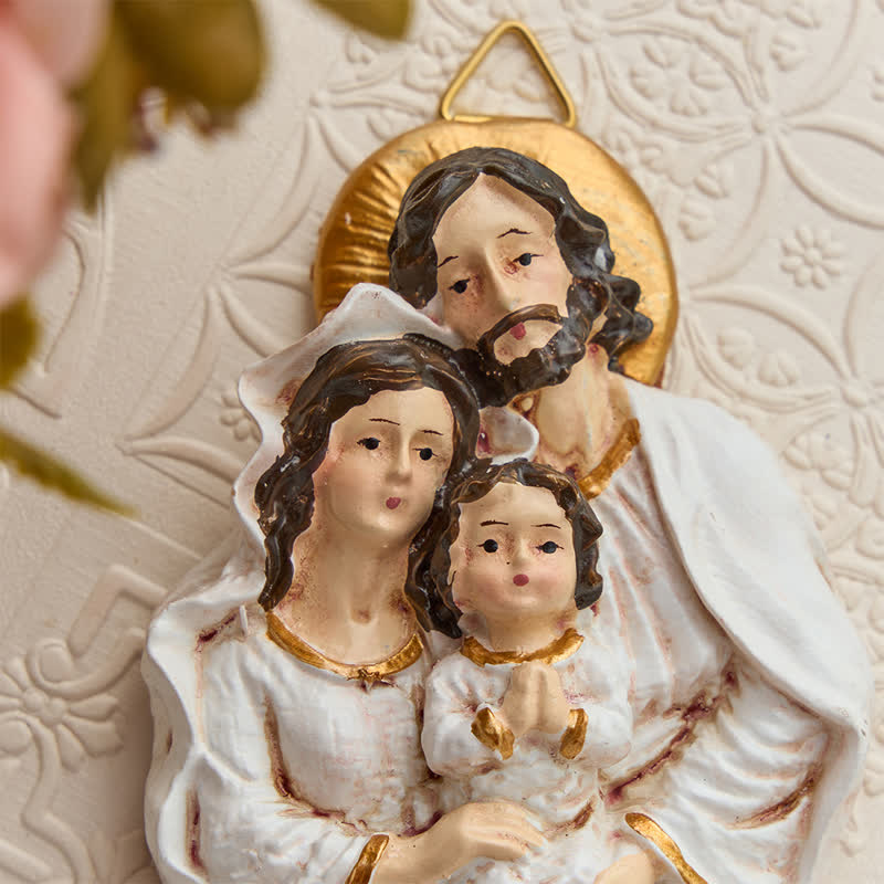 Christianartworkshop Sculpted Nativity Holy Water Font: Emblem of Tender Heavenly Shelter - image 3