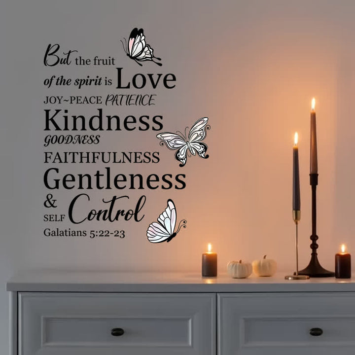 Christianartworkshop Inspirational Plastic Scripture Wall Sticker: Bearer of Soft Heavenly Warmth - image 1