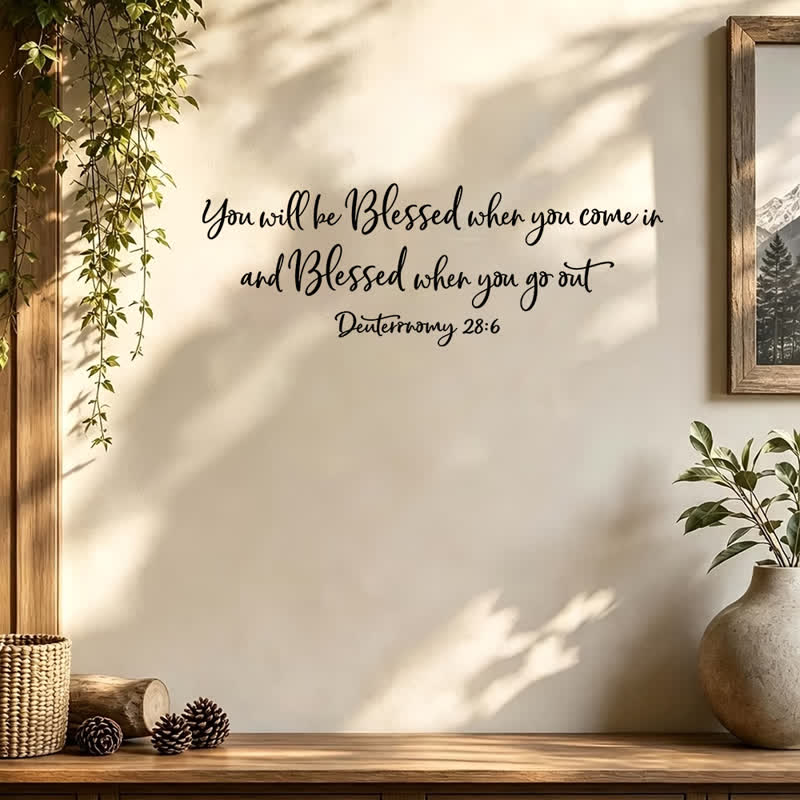 Christianartworkshop Uplifting Sacred Text Entry Wall Sticker: Bearer of Quiet Devotional Serenity - image 1