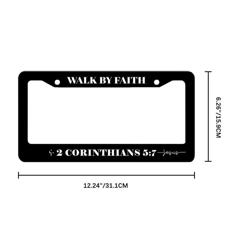 Christianartworkshop Cross Accented Faith Car License Frame: Beacon of Gentle Heavenly Light - image 7