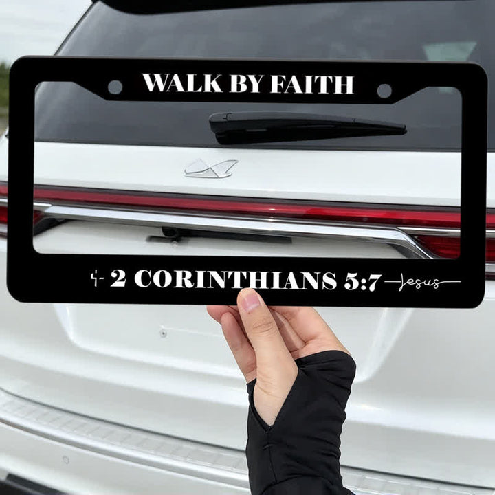Christianartworkshop Cross Accented Faith Car License Frame: Beacon of Gentle Heavenly Light - image 5