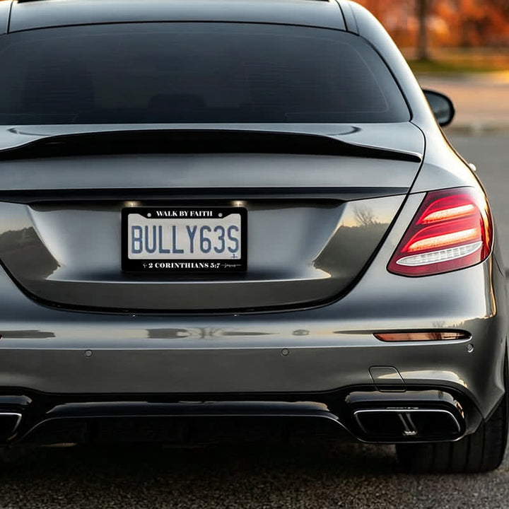 Christianartworkshop Cross Accented Faith Car License Frame: Beacon of Gentle Heavenly Light - image 3