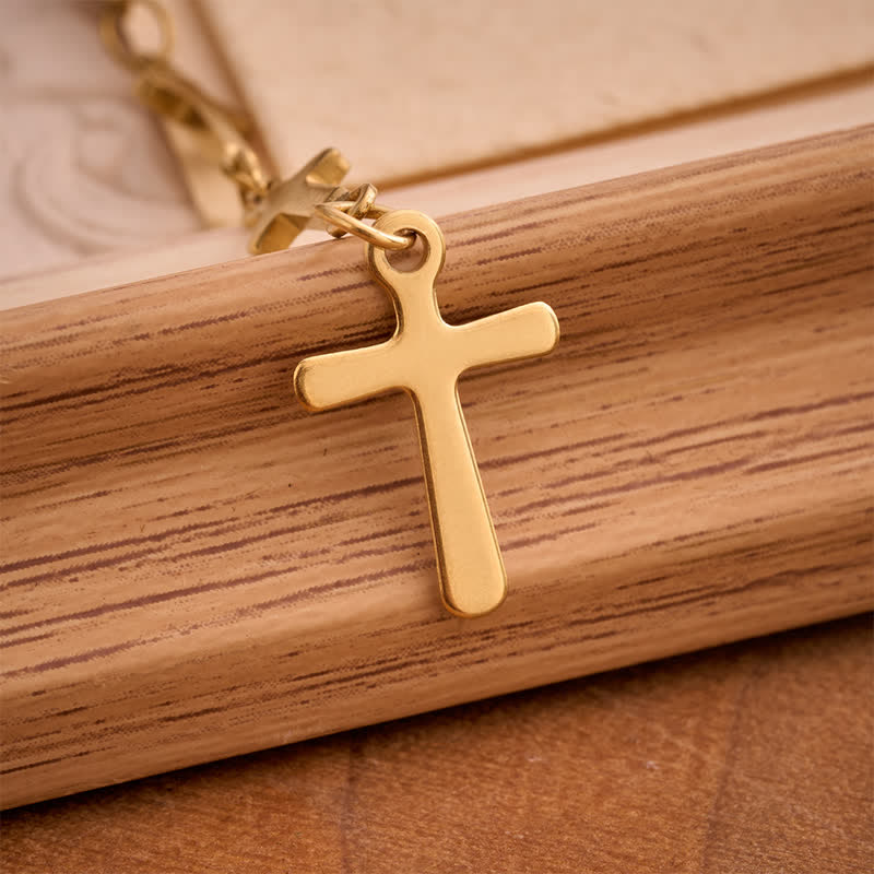 Christianartworkshop Our Lady Medal Cross Link Rosary: Token of Gentle Divine Comfort - image 7