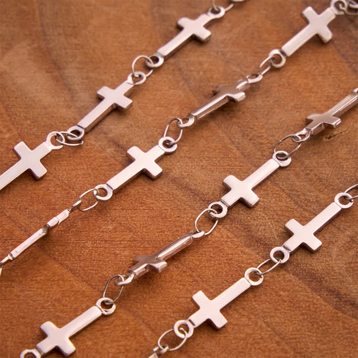 Christianartworkshop Our Lady Medal Cross Link Rosary: Token of Gentle Divine Comfort - image 14