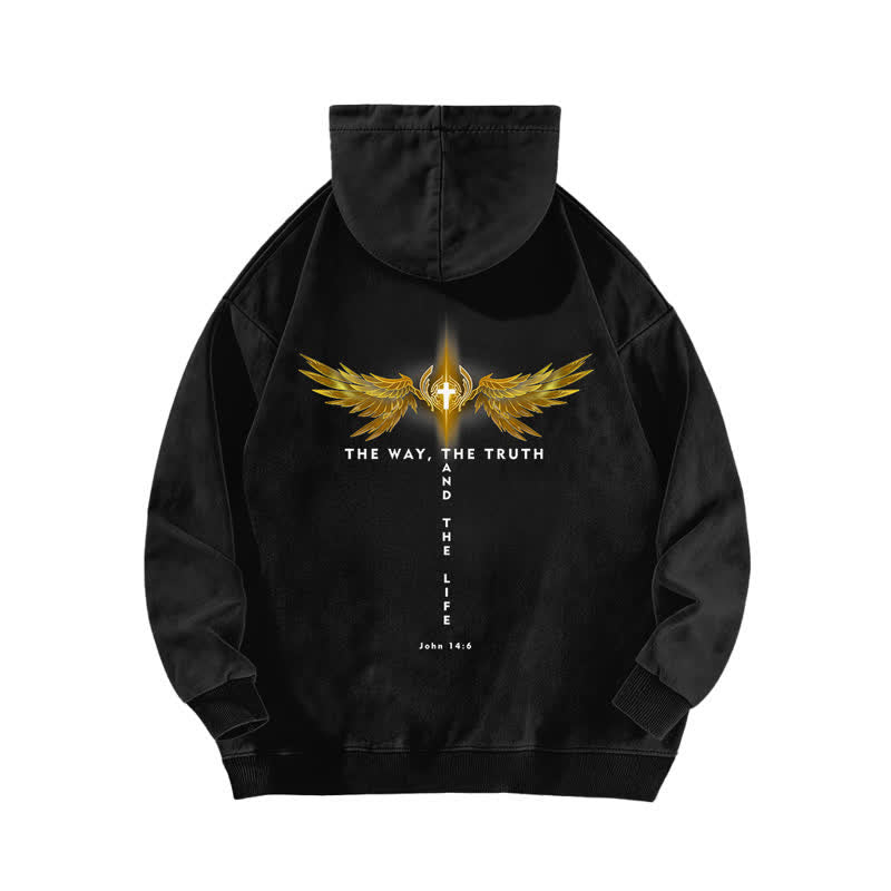 Christianartworkshop The Way The Truth And The Life Washed Hoodie - image 1