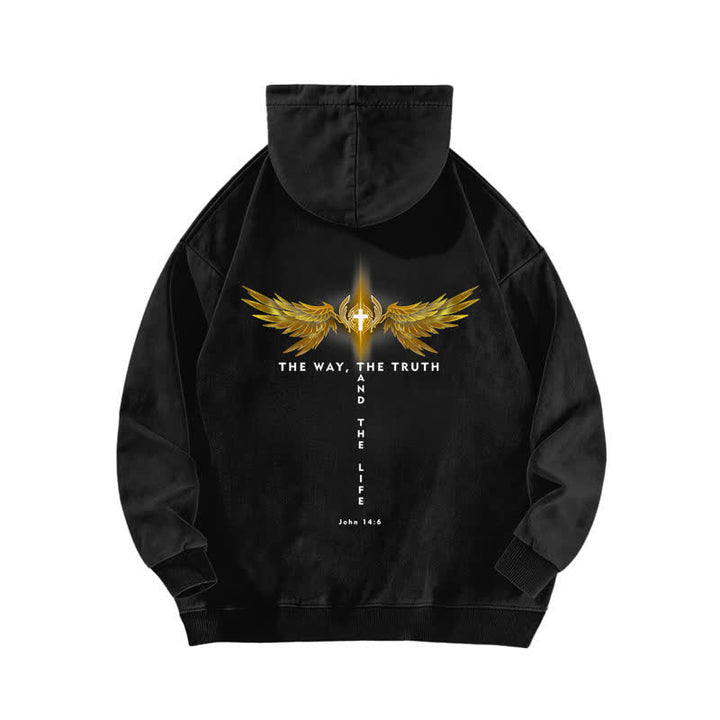 Christianartworkshop The Way The Truth And The Life Washed Hoodie - image 1