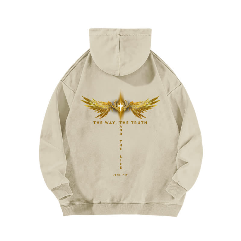 Christianartworkshop The Way The Truth And The Life Washed Hoodie - image 4