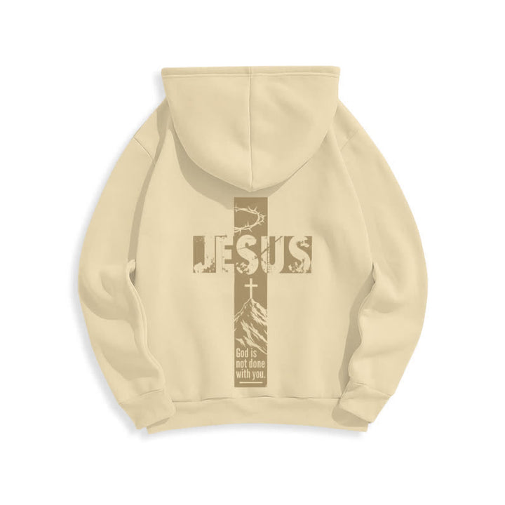 Christianartworkshop Jesus Graffiti God Is Not Done With You Hoodie - image 1