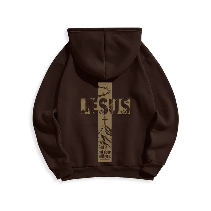 Christianartworkshop Jesus Graffiti God Is Not Done With You Hoodie - image 16