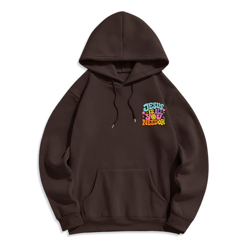 Christianartworkshop Jesus Is All You Need Graffiti Fleece Lined Hoodie - image 11