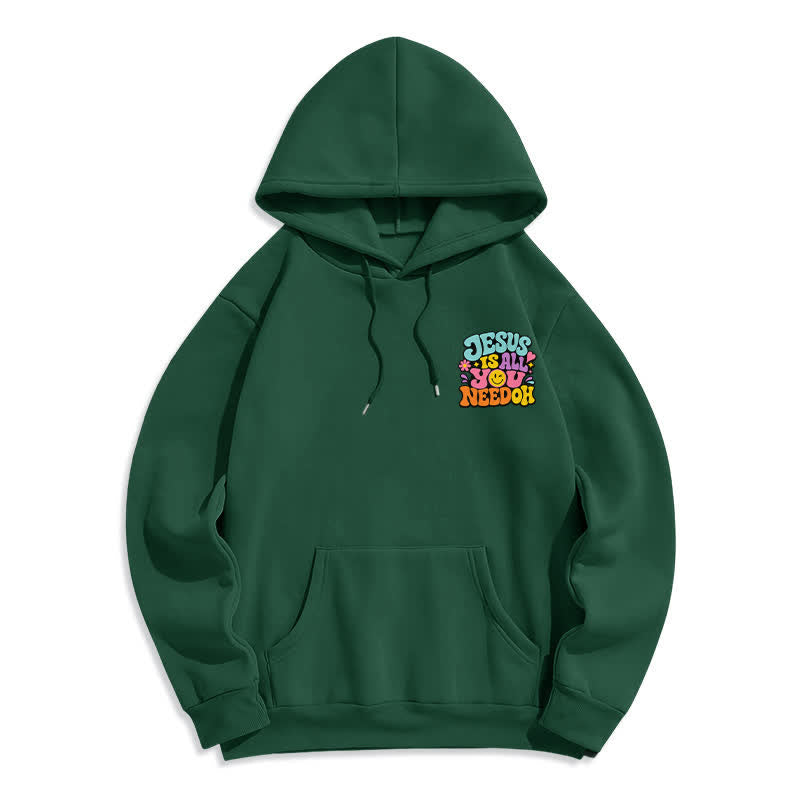 Christianartworkshop Jesus Is All You Need Graffiti Fleece Lined Hoodie - image 8