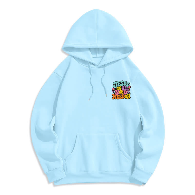 Christianartworkshop Jesus Is All You Need Graffiti Fleece Lined Hoodie - image 5