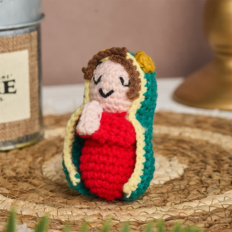 Christianartworkshop Cozy Yarn Crochet Our Lady of Guadalupe Doll: Bearer of Soft Divine Tenderness - image 4