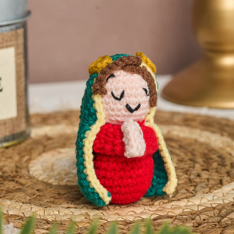 Christianartworkshop Cozy Yarn Crochet Our Lady of Guadalupe Doll: Bearer of Soft Divine Tenderness - image 3