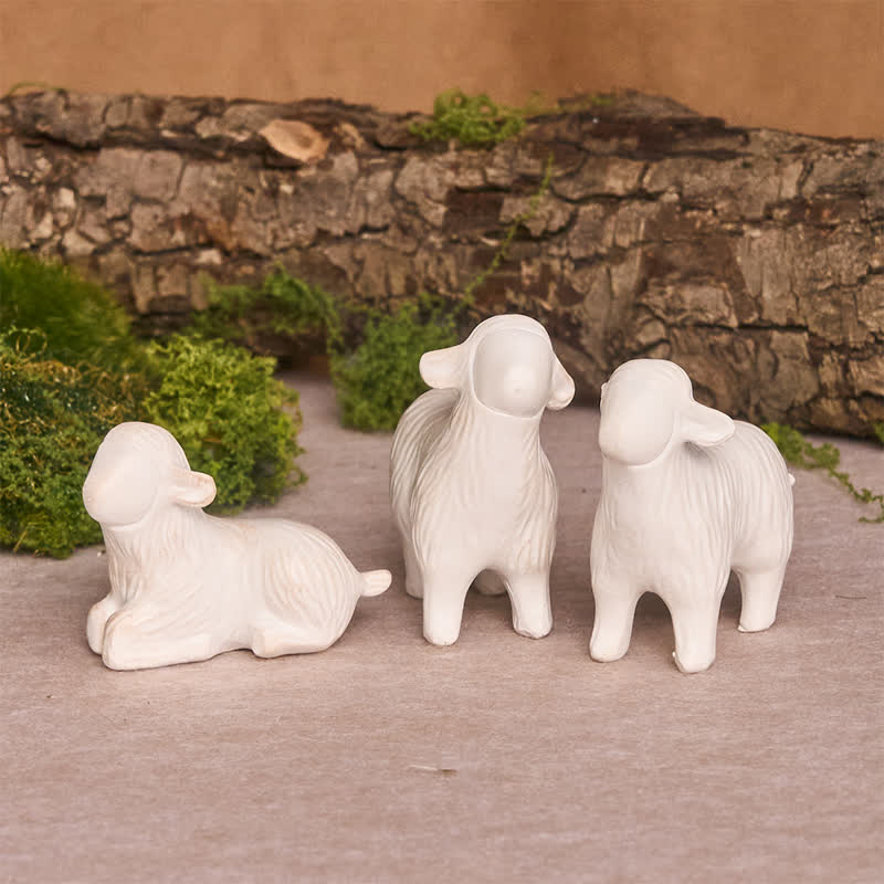 Christianartworkshop Resin Holy Family Nativity Figurine Set Manger Scene Tabletop Decor - image 7