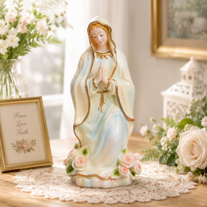 Christianartworkshop Flowing Robe Our Lady Resin Decor: Heavenly Guardian for Home Altar - 11.02''*5.12''*4.72''/28*13*12cm - image 3