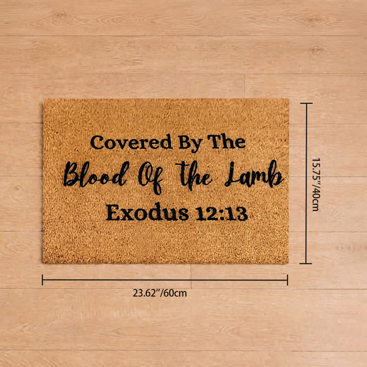 Christianartworkshop Sacred Lamb’s Covenant Artificial Coir Doormat - 15.75''*23.62''/40*60cm - image 7