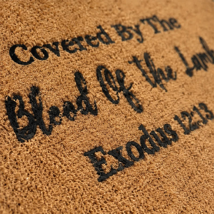 Christianartworkshop Sacred Lamb’s Covenant Artificial Coir Doormat - image 5