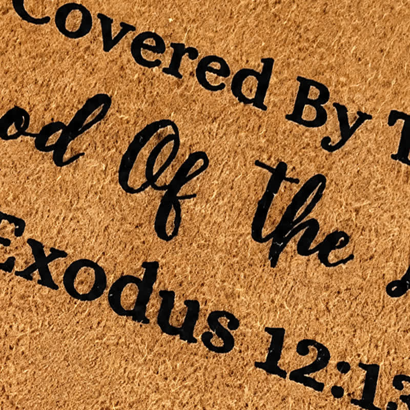Christianartworkshop Sacred Lamb’s Covenant Artificial Coir Doormat - image 4
