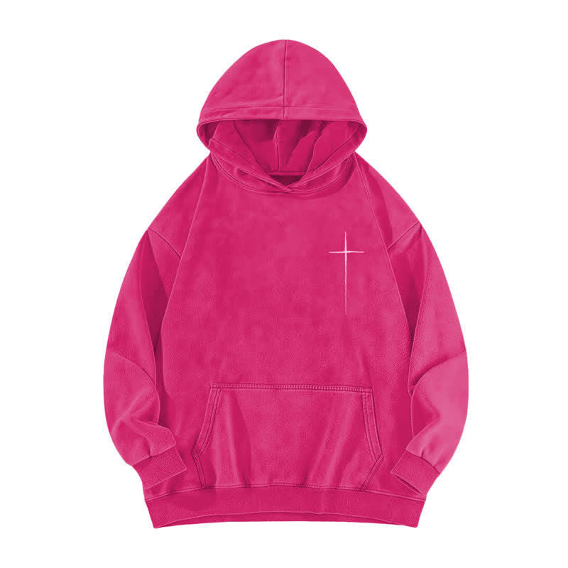 Christianartworkshop The Way Cross Front And Back Washed Hoodie - image 11