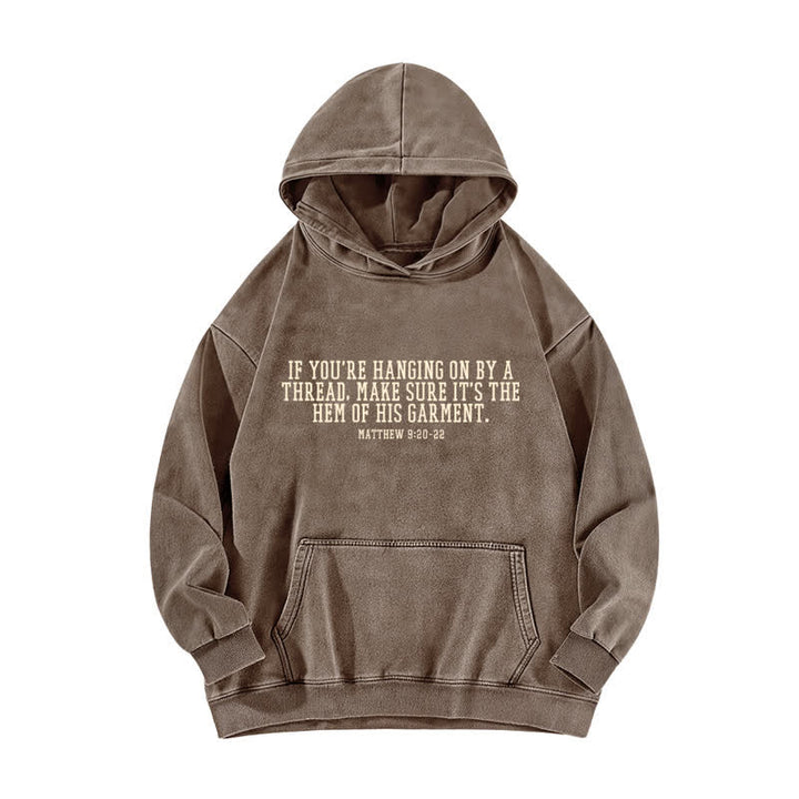 Christianartworkshop Hem Of His Garment Front And Back Washed Hoodie - image 11