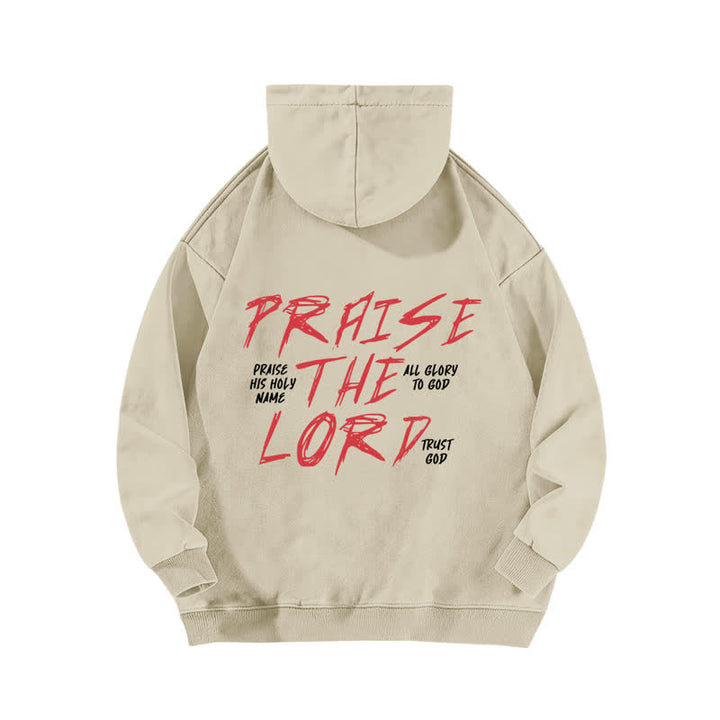 Christianartworkshop Praise The Lord Front And Back Washed Hoodie - image 10