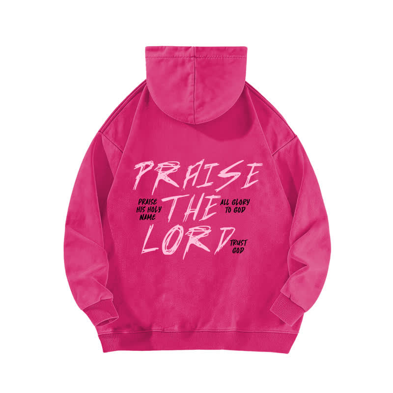 Christianartworkshop Praise The Lord Front And Back Washed Hoodie - image 13
