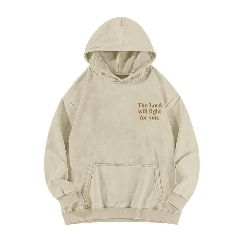 Christianartworkshop Be Still Floral Front And Back Washed Hoodie - image 5