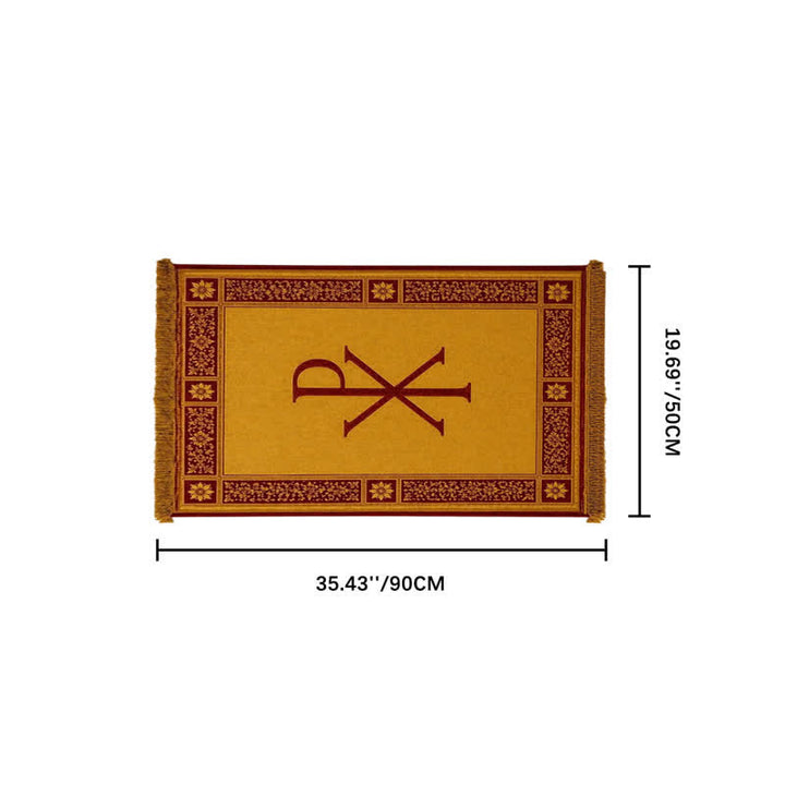 Christianartworkshop Ichthys & Chi-Rho Monogram Velvet Tapestry: Token of Abiding Celestial Shelter - Chi-Rho A - 19.69''*35.43''/50*90cm - image 32