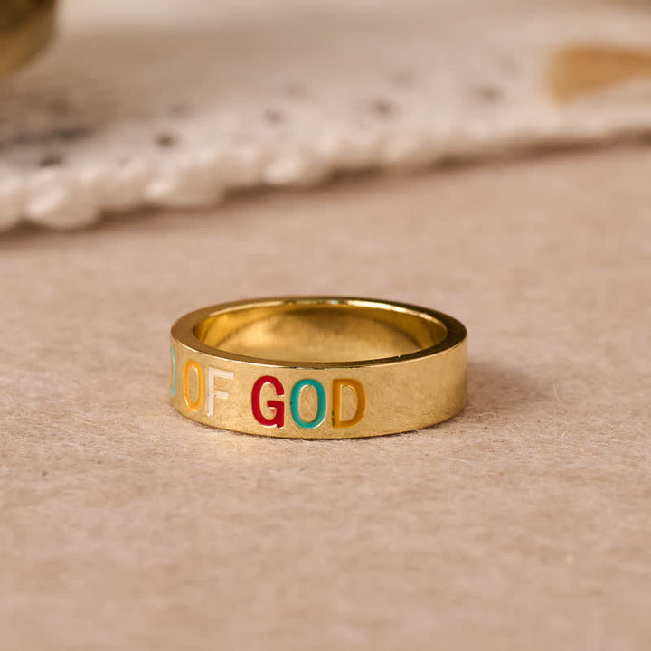 Christianartworkshop Lettered Child Of God Band Ring: Mark of Unwavering Heavenly Love - image 6