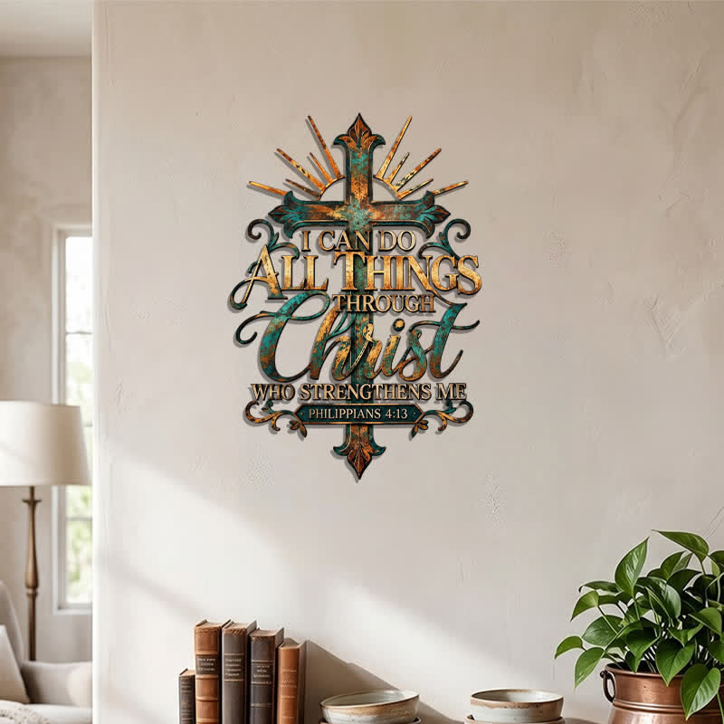 Christianartworkshop Intricate Carved Metal Cross Wall Decor: Emblem of Unfailing Spiritual Fortitude - image 7